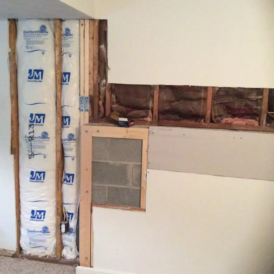 Wall insulation replacement during Structural Drying in Frederickson